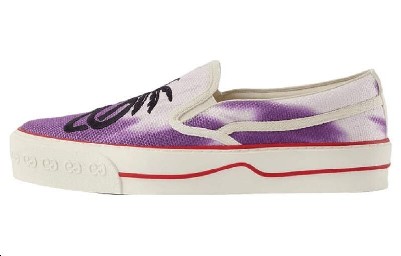 

Слипоны мужские Gucci Tennis 1977, фиолетовый / белый