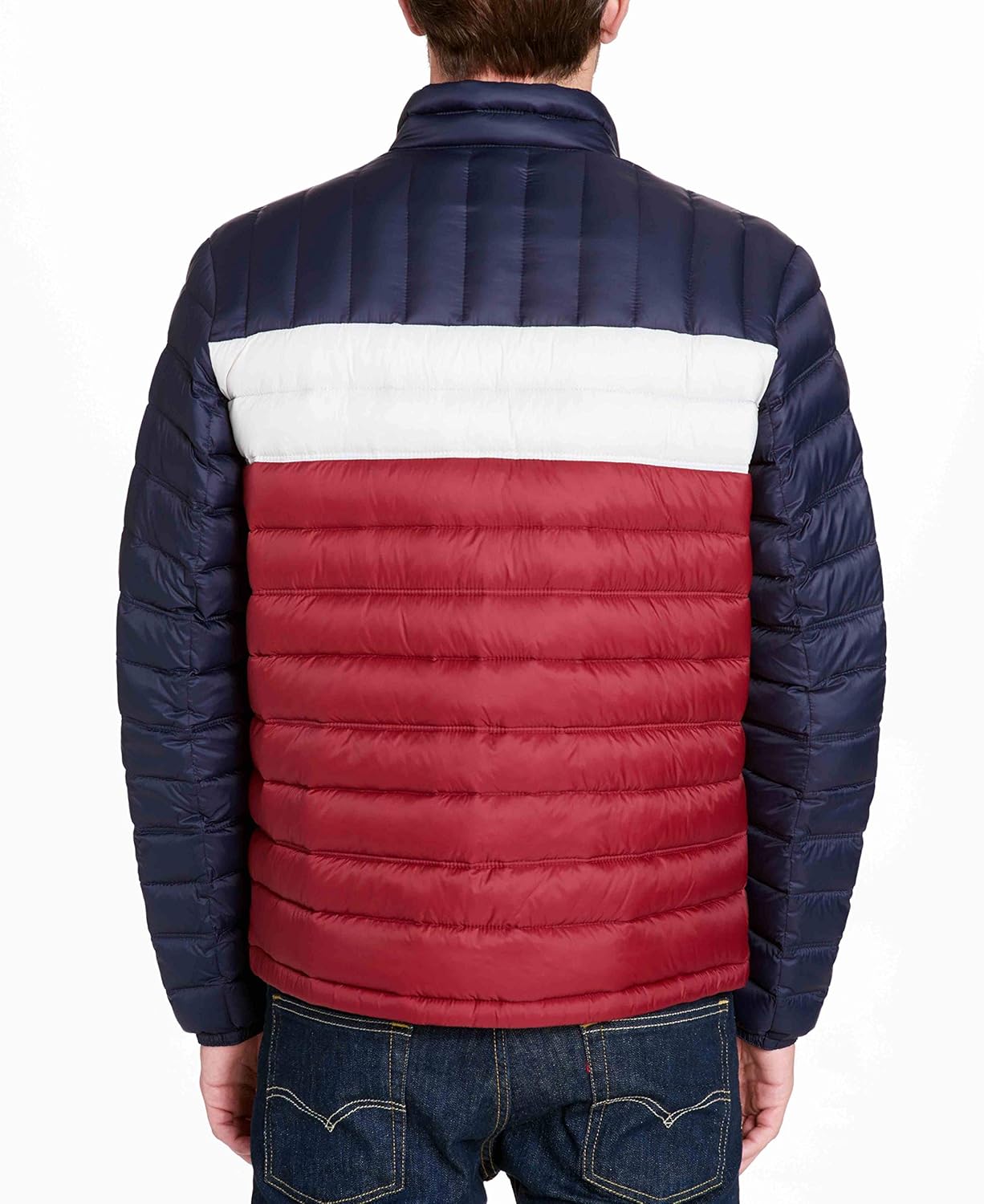 Мужская складная пуховая куртка Tommy Hilfiger, Midnight/White/Red — фото 2