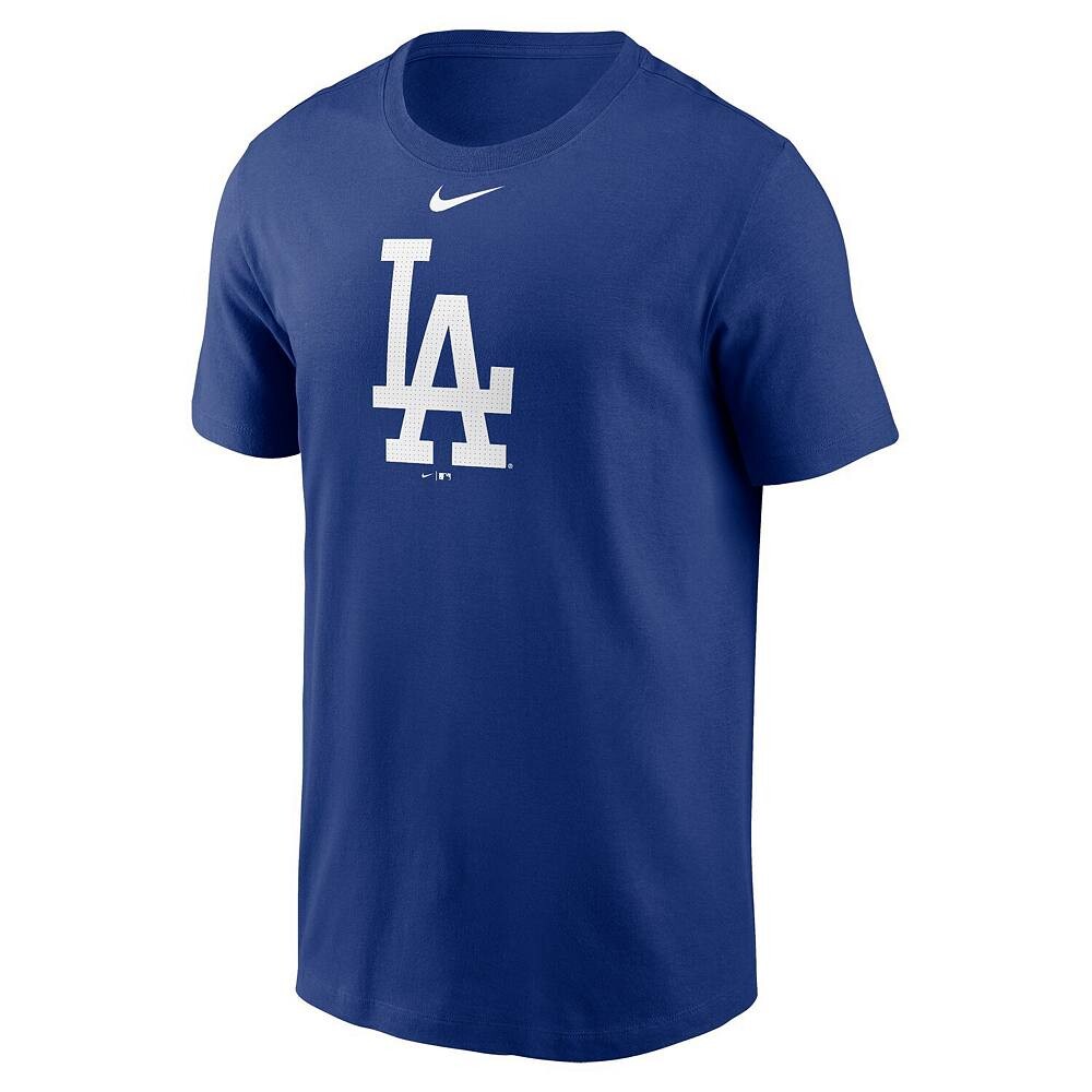 Мужская футболка с логотипом Nike Royal Los Angeles Dodgers Fuse, цвет Lad Blue — фото 3