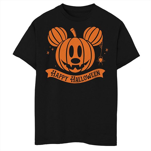

Футболка Mickey Mouse для мальчиков 8-20 лет Halloween Jack-o'-lantern Husky Disney