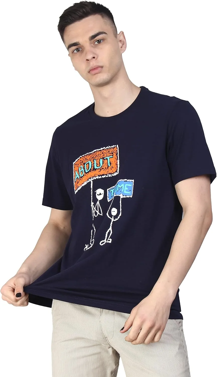 

Футболка мужская URSO с принтом, хлопок, короткий рукав