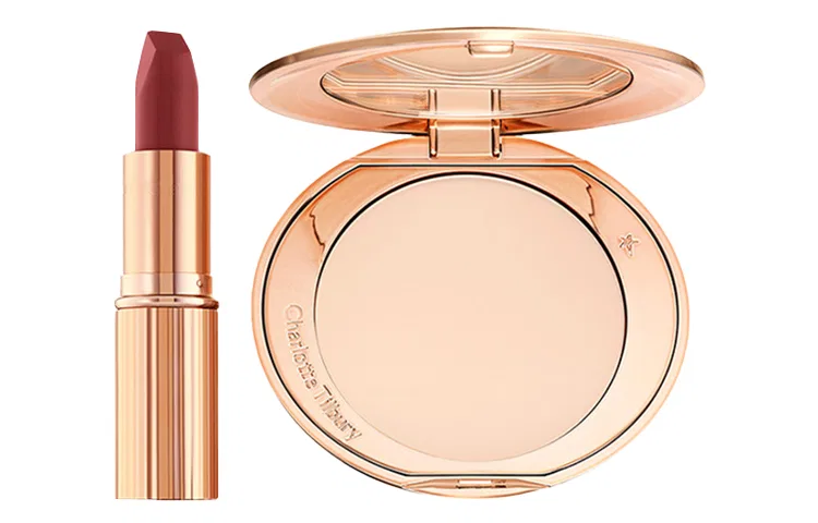 Набор косметики Charlotte Tilbury Honey Powder Natural White+Kiss Lipstick — фото 2