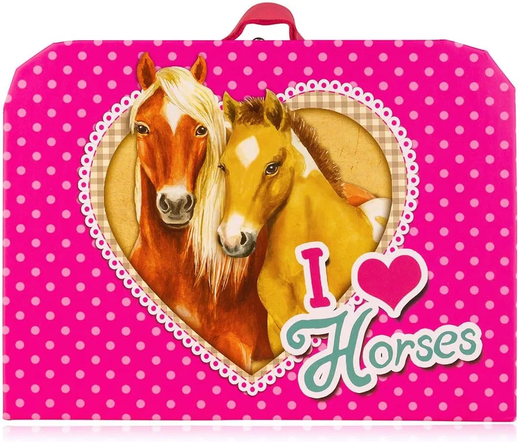 Подарочный набор Accentra I Love Horses для девочек в картонном футляре: пена для ванны, соль, бомбочка и мыло Accentra — фото 2