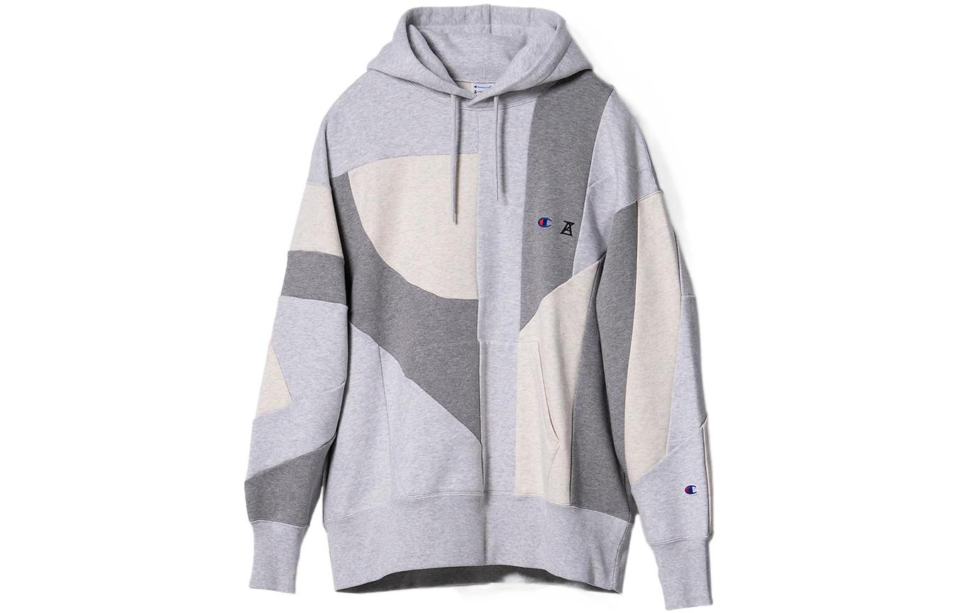 

Анориэдж худи с контрастными вставками и кулиской Champion, серый