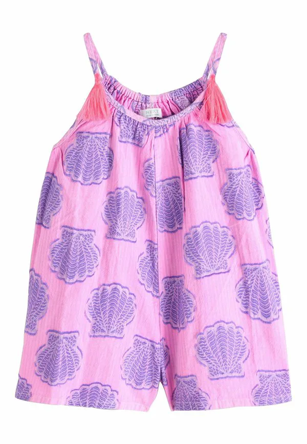 Комбинезон прямого кроя с бретелями Next, Pink Purple Shell