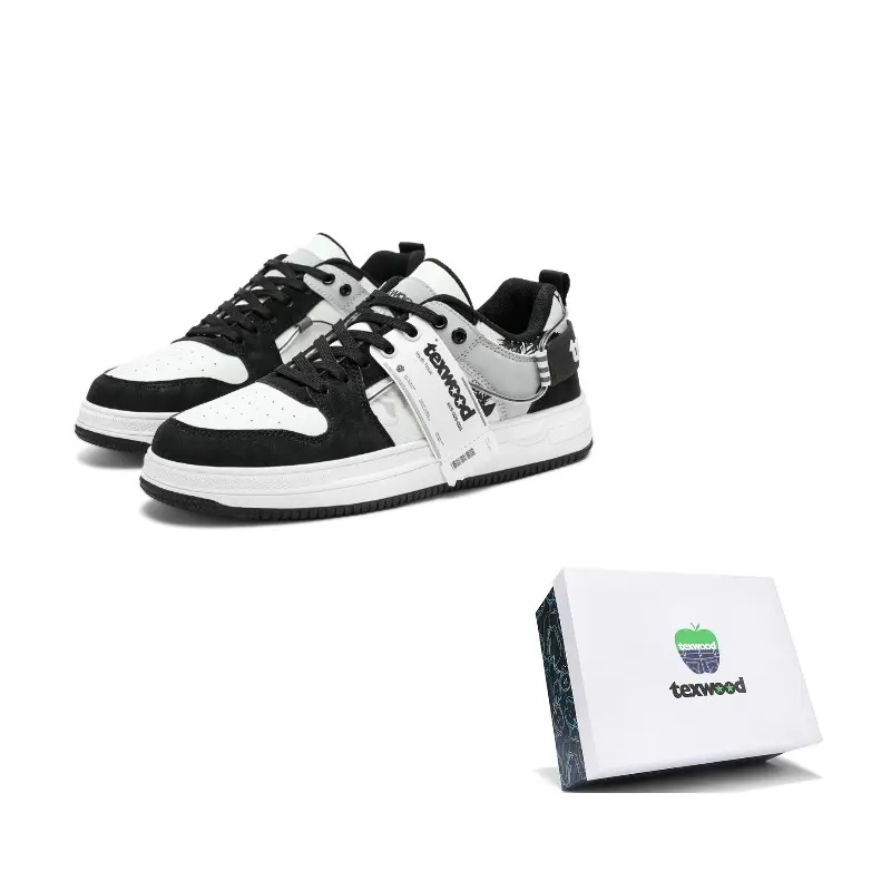 

TEXWOOD Сбалансированные легкие дышащие низкие скейтерские кроссовки мужские Ink Black, цвет Ink Black