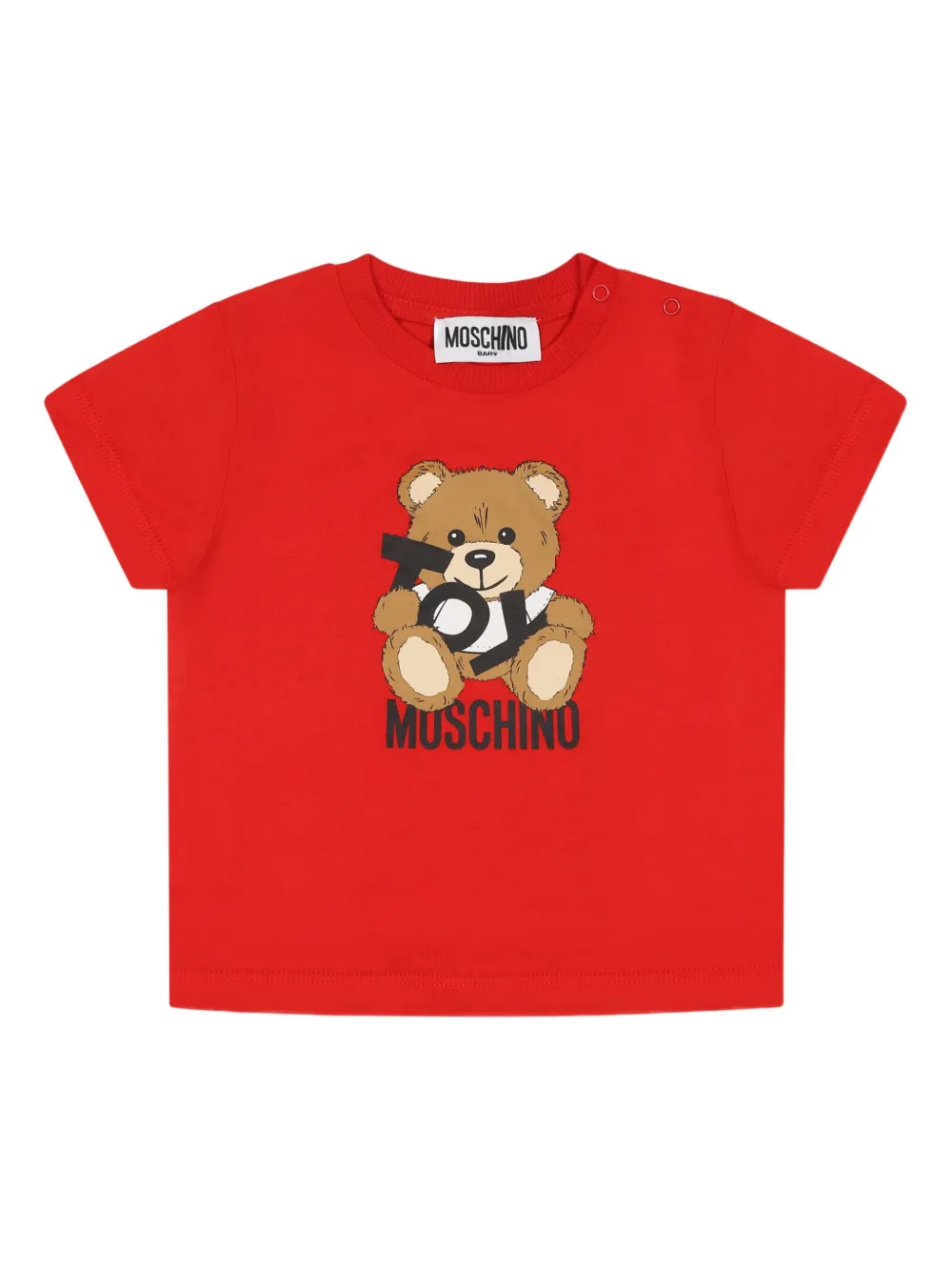 

Футболка с принтом Teddy Bear Moschino Kids, красный