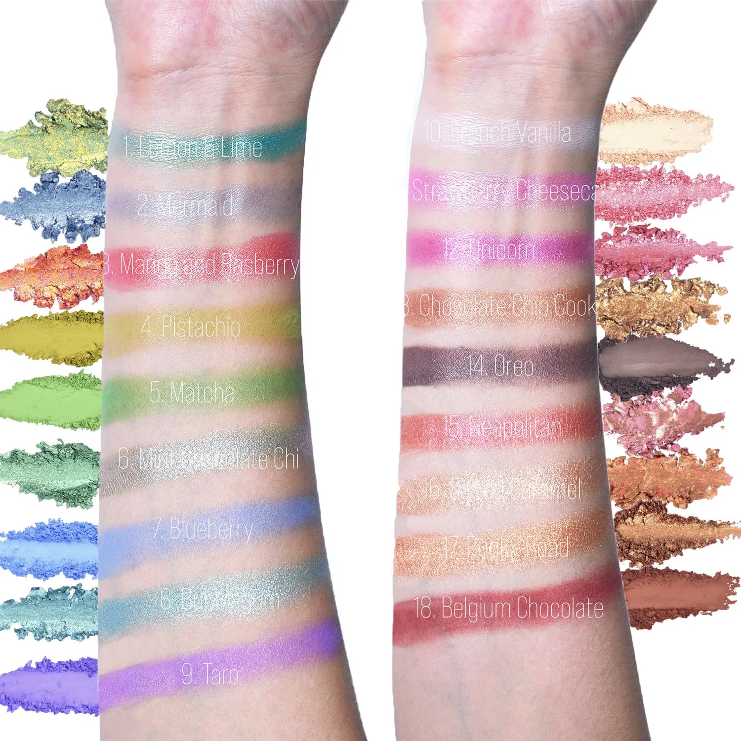 Палетка теней для век TINTARK Eyes Cream 18 оттенков Tintark, Metallic Brown Blue — фото 4