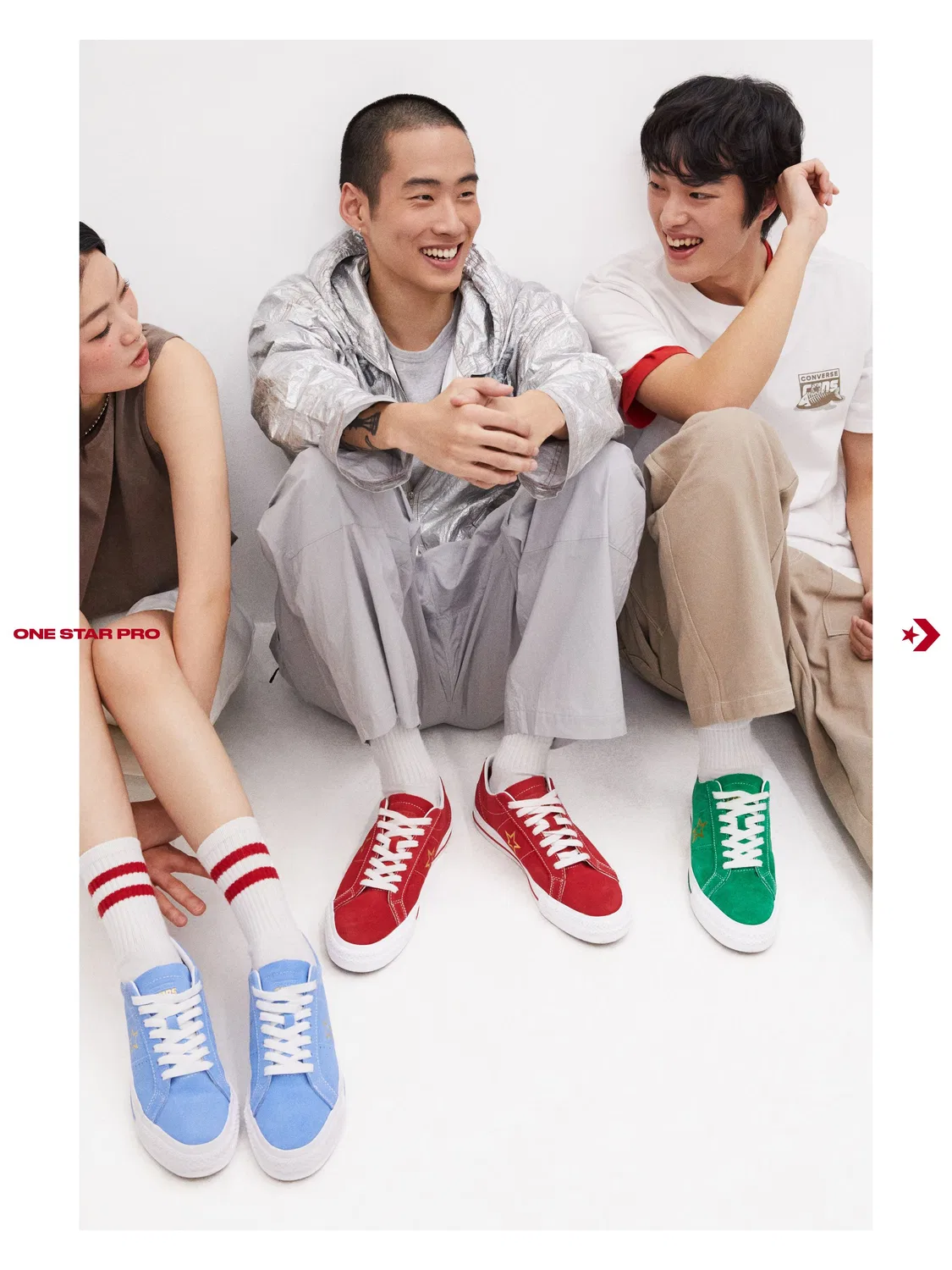 Мужские зелёные кеды One Star Pro от Converse — фото 2