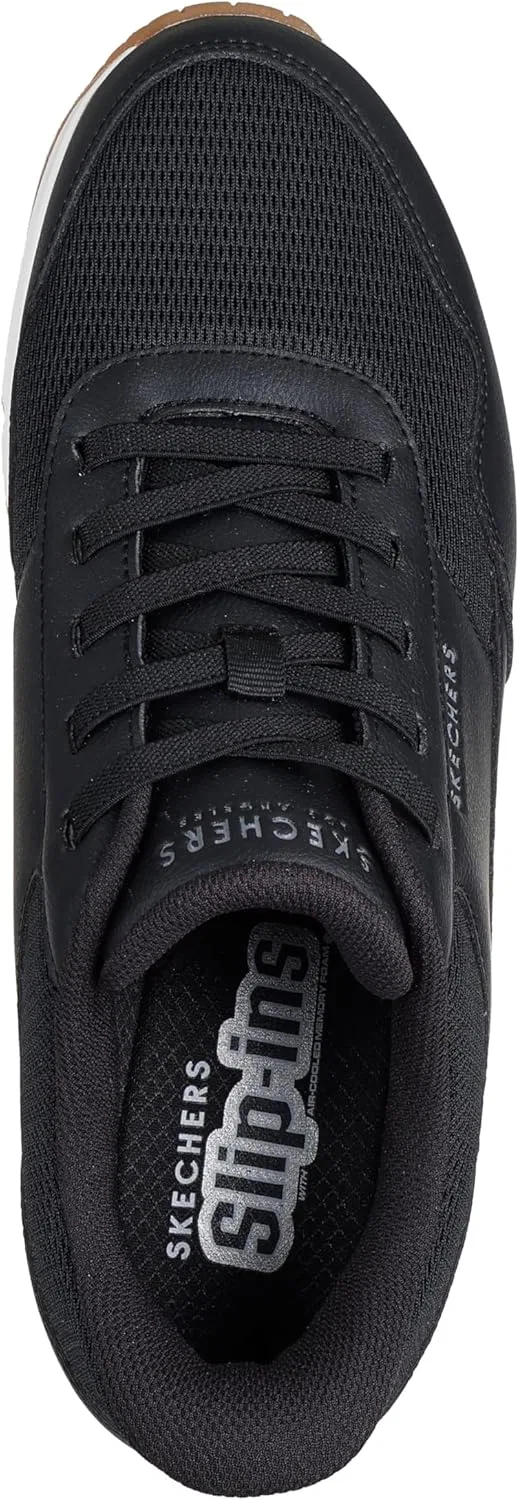 Мужские слипоны Skechers UNO - Banksia Hands Free, Black — фото 2