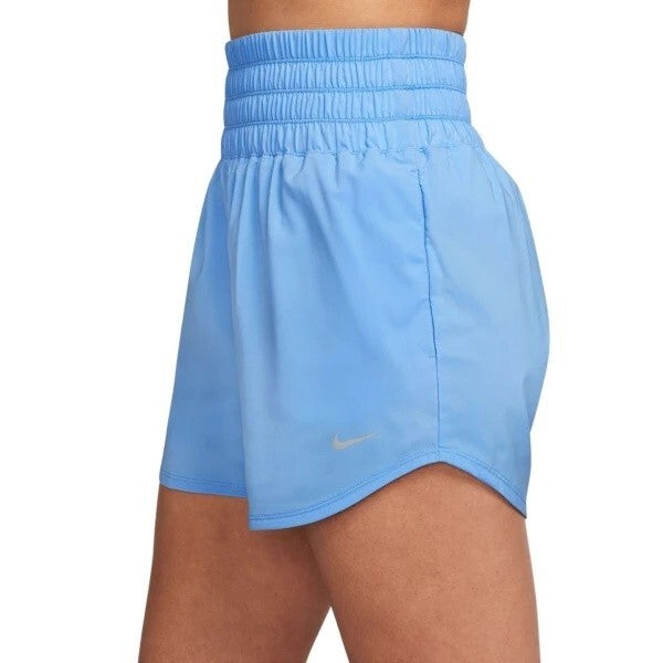 Шорты женские Nike One DX6642-412, синие, Dri-FIT, с высокой талией, с застежкой-молнией, SRT102 Nike, синий — фото 3