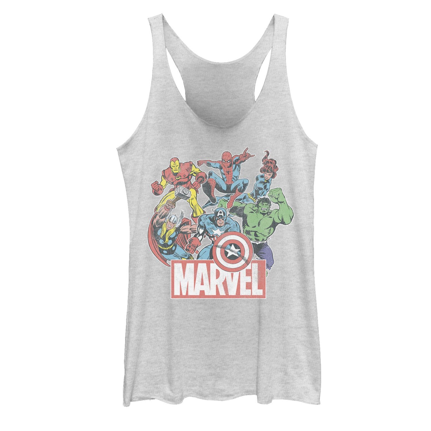 

Винтажная майка для юниоров Marvel Avengers Team в стиле ретро с комиксами Licensed Character