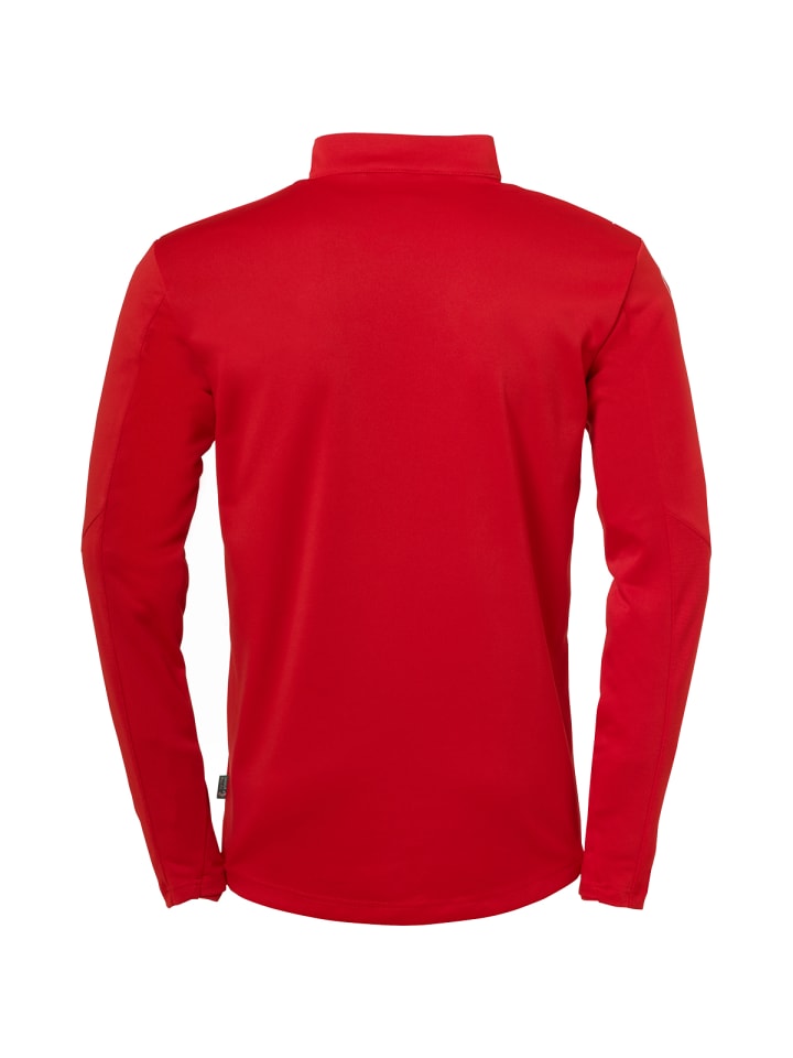 Uhlsport Рубашка с застежкой-молнией 1/4, цвет красно-белый — фото 2