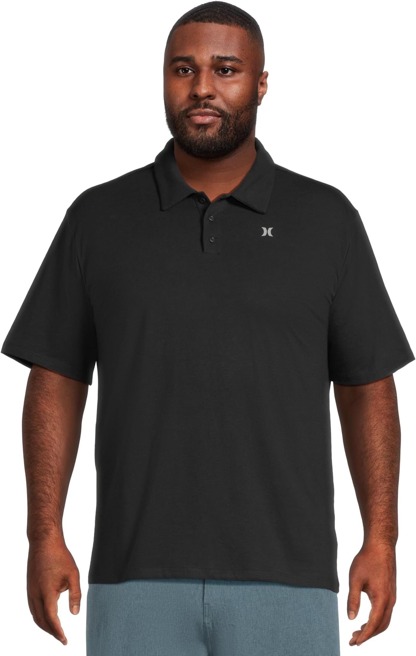 

Поло Hurley Icon Slub Polo Short Sleeve, черный