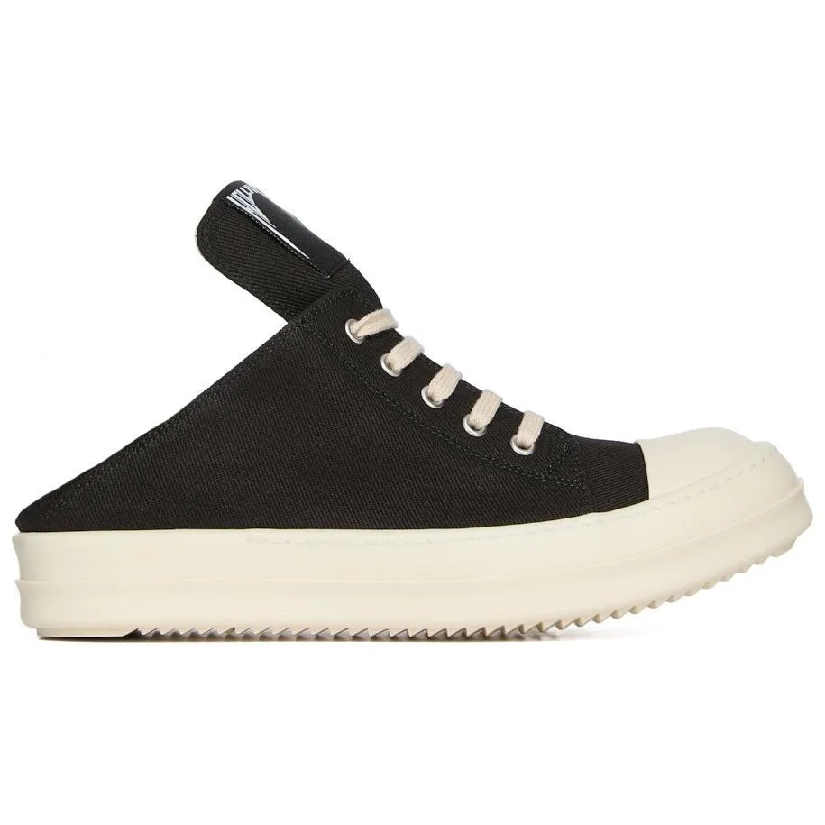 Rick Owens DRKSHDW Кеды low top canvas мужские черные — фото 4
