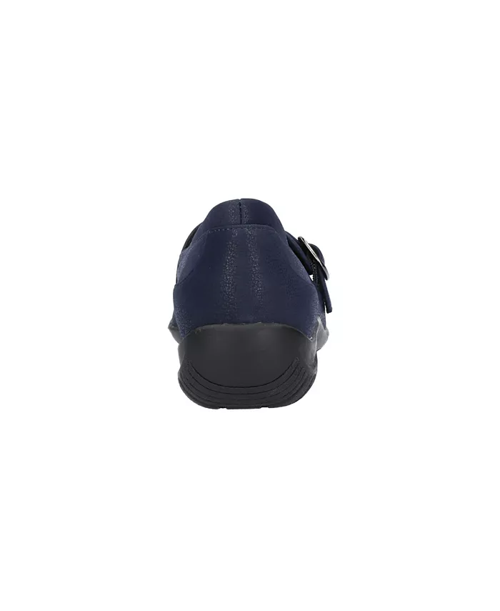 Коричные удобные слипоны Comfort Slip Ons Easy Street, синий — фото 4