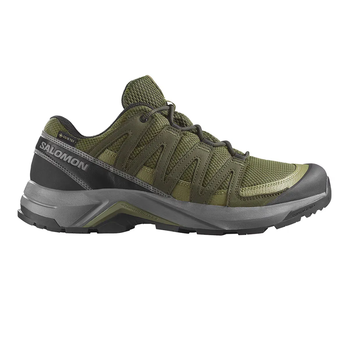 

Мужская кожаная походная обувь X-ADVENTURE RECON GTX SALOMON, зеленый