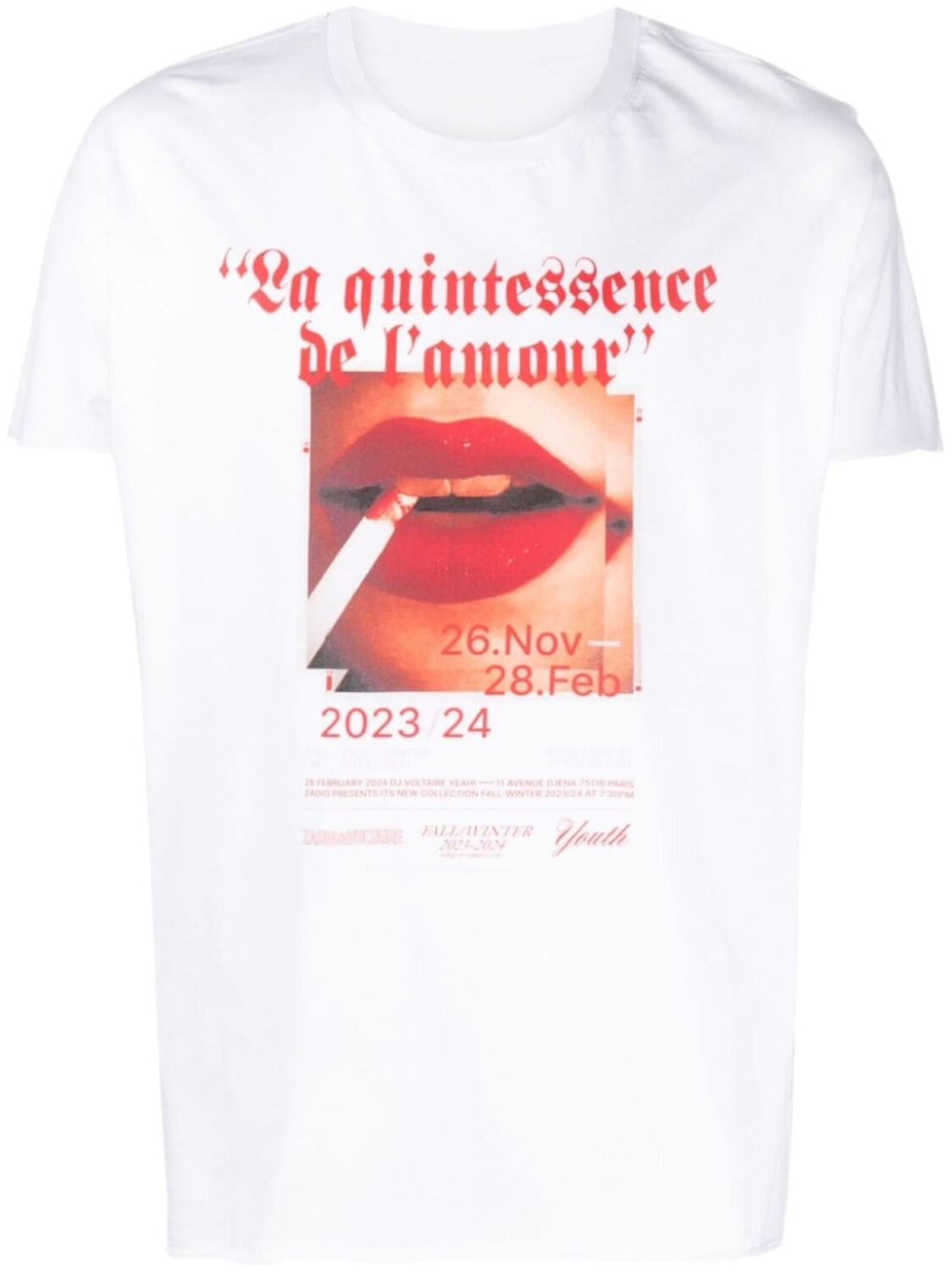 

Zadig&Voltaire футболка Tom с фотопринтом, белый