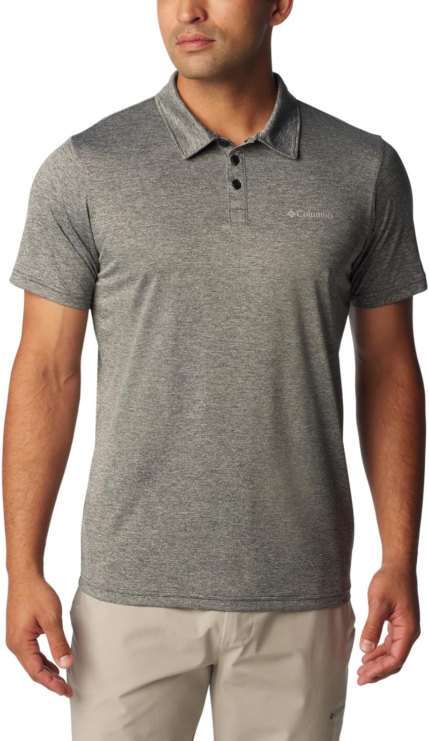 

Columbia Mens Hike PoloФутболка для походов, Black Heather, Черный, Columbia Mens Hike PoloФутболка для походов, Black Heather