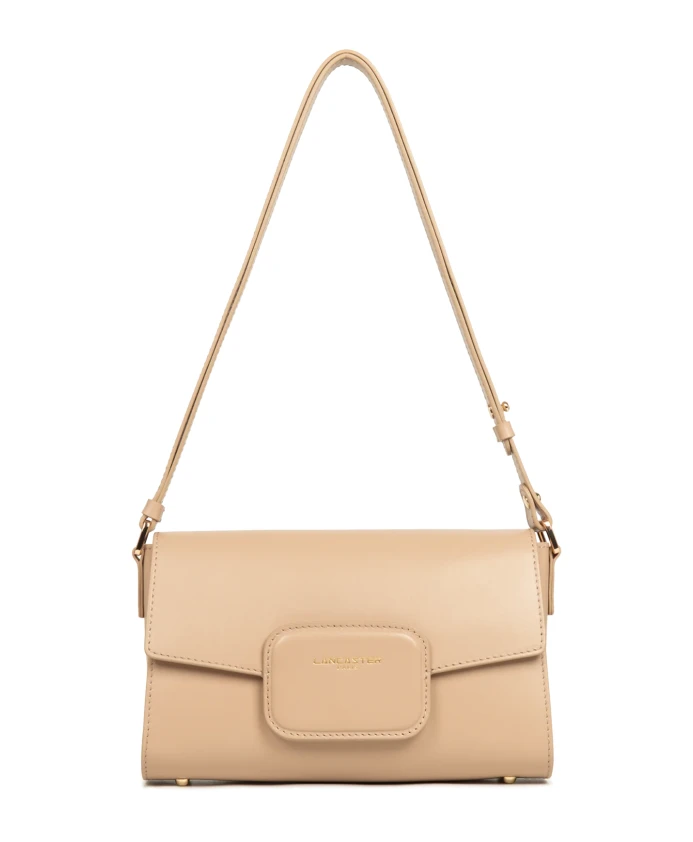

Сумка через плечо с магнитной застежкой, парижская сумка Lancaster, бежевый