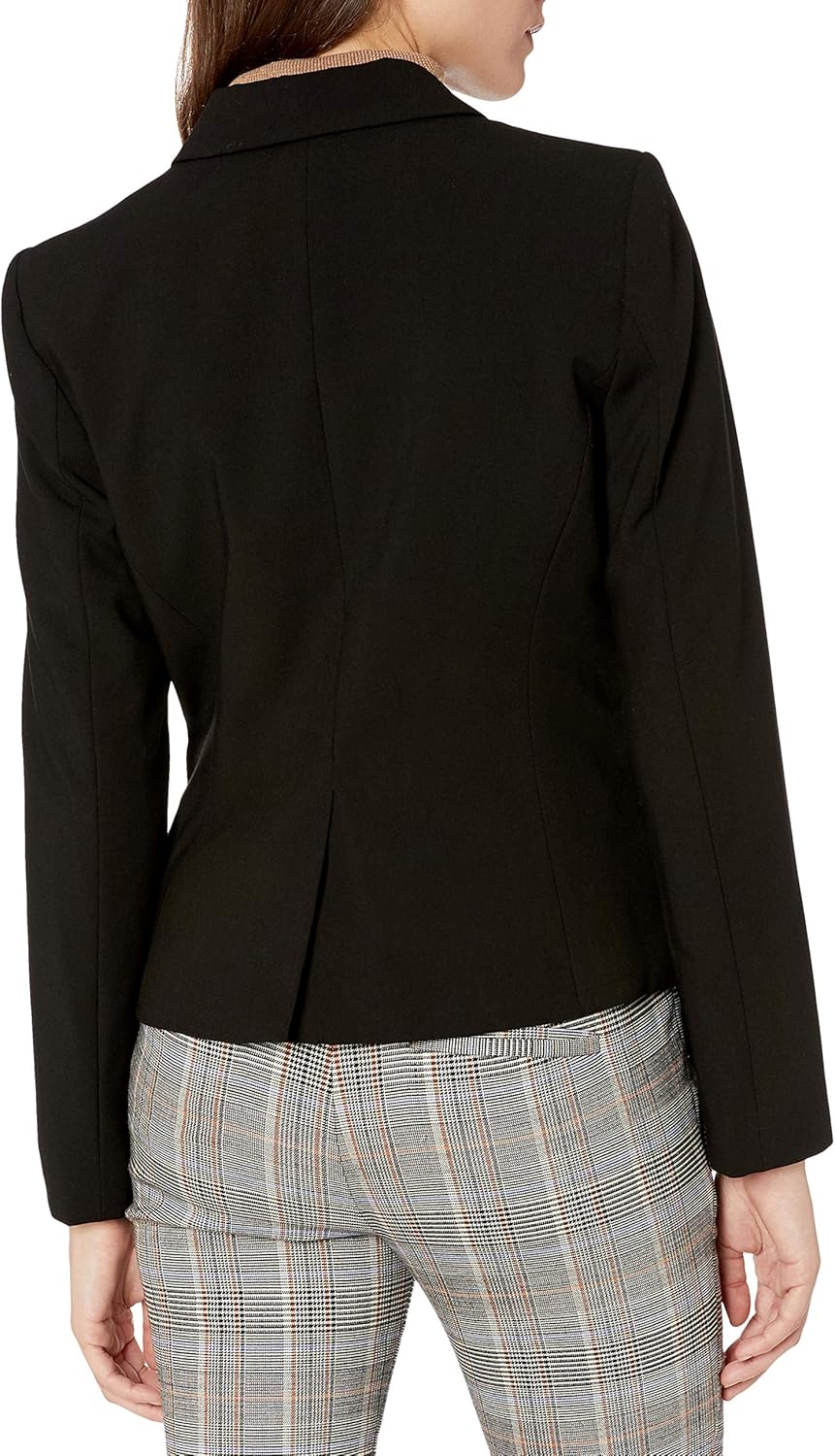 Женский блейзер Calvin Klein Lux на двух пуговицах (Petite, Standard и Plus), Black Night — фото 2