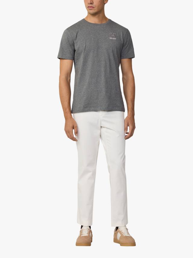 

Футболка классического кроя из хлопка heritage с коротким рукавом Hackett London, цвет Granite Grey