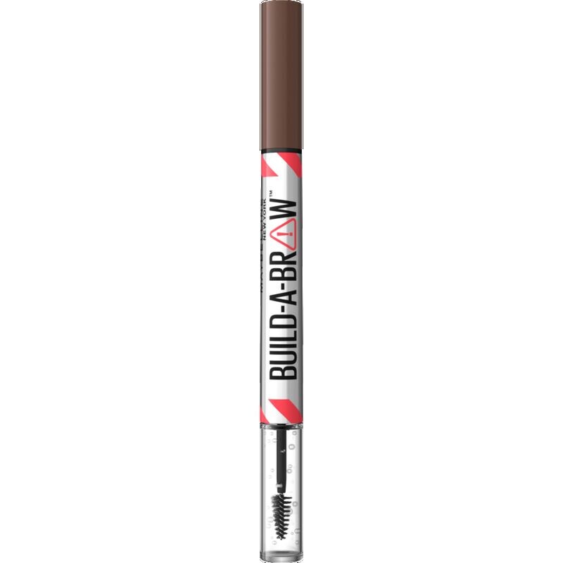 

Карандаш для бровей Build-A-Brow 2в1 №257 средне-коричневый + закрепляющий гель Maybelline New York, 1 шт.