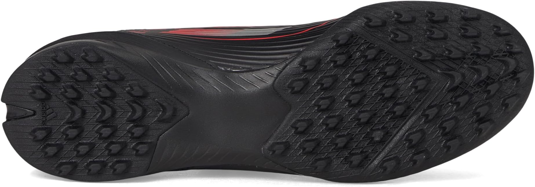 Кроссовки adidas F50 League Turf Soccer Cleats, цвет Black/Iron Metallic/Lucid Red — фото 3