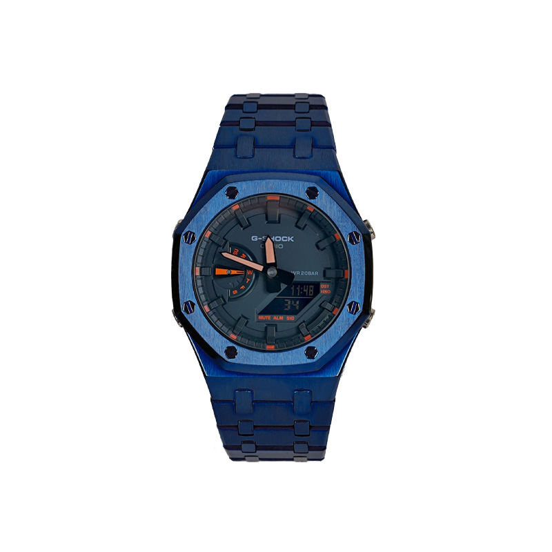 

CASIO Часы унисекс с двумя жидкокристаллическими/аналоговыми дисплеями, 48,5 мм, черные