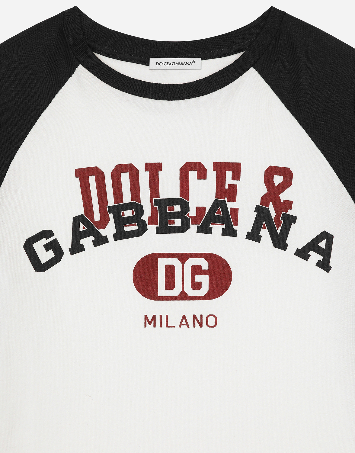 Джерси-футболка с логотипом Dolce&Gabbana, мультиколор — фото 3