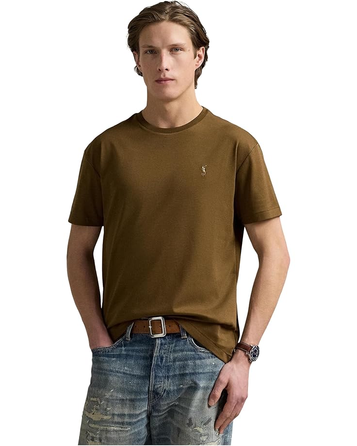 

Футболка Polo Ralph Lauren Classic Fit Soft Cotton Crewneck T-shirt, цвет Nature Brown