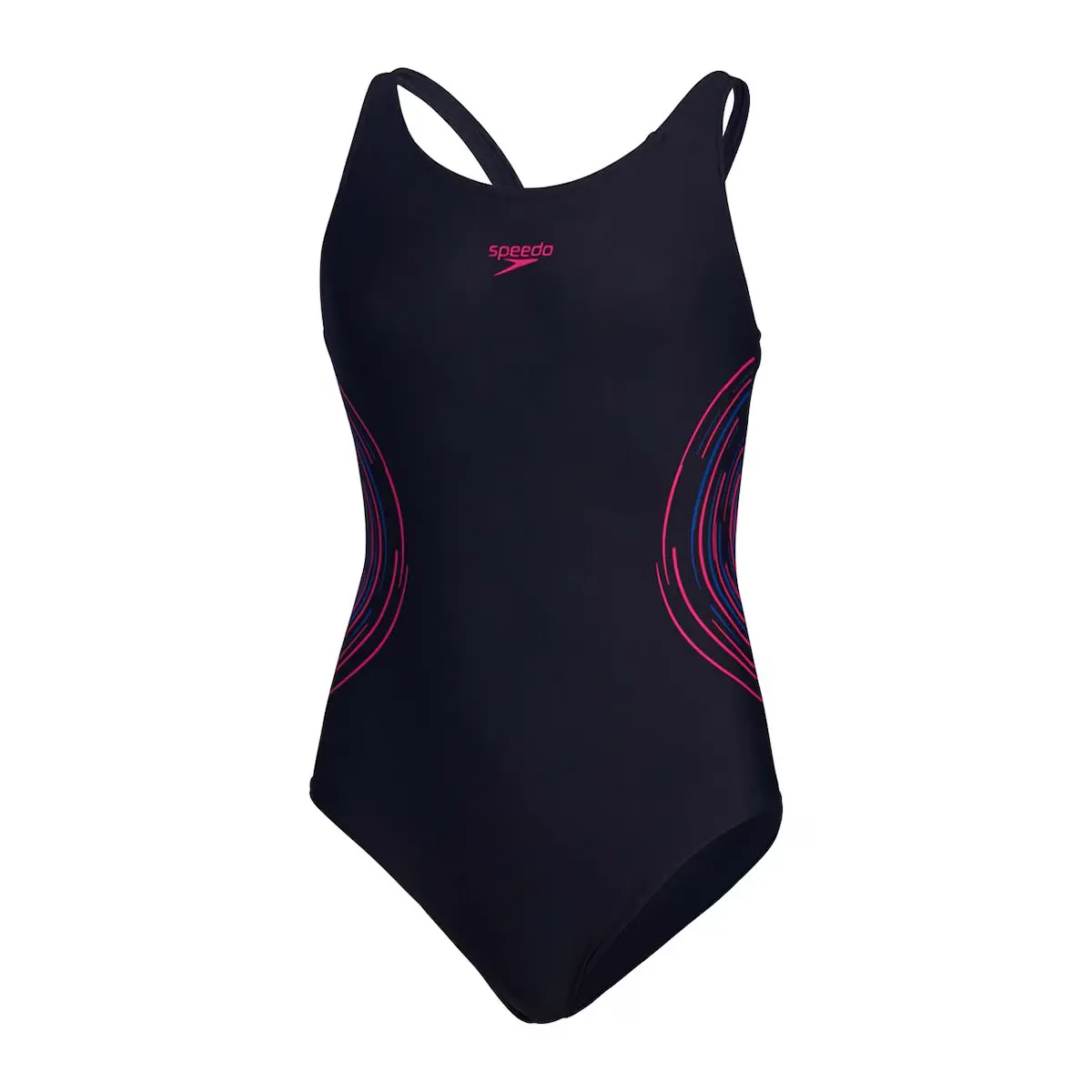 

Плавки-шорты Speedo для девочек с открытой спиной, фуксия