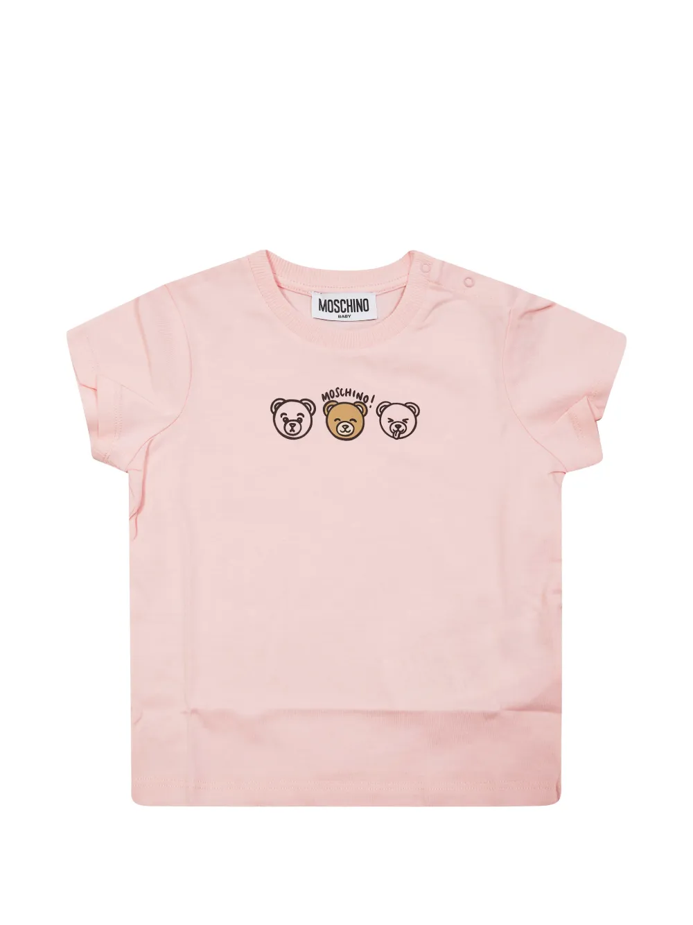 

Футболка с графическим изображением игрушки Moschino Kids, розовый