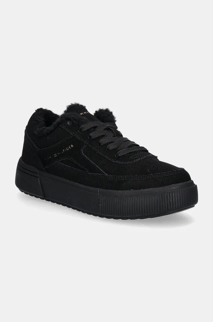

Замшевые кроссовки Tommy Hilfiger SUEDE VULC WINTER SNEAKER LO, черный