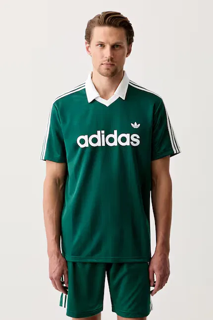 Поло с коротким рукавом JSY Adidas Originals, зеленый