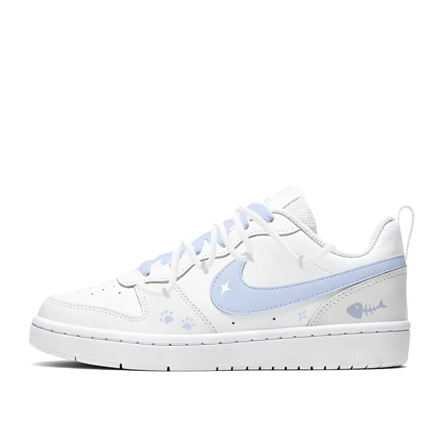 Кроссовки детские Nike Court Borough Low Maris Salt White/Blue
