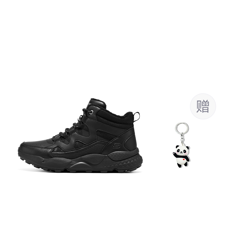 

BENDINO дышащие поддерживающие термоотталкивающие высокие повседневные кроссовки мужские black Skechers, черный+Giveaway (Panda Charm)