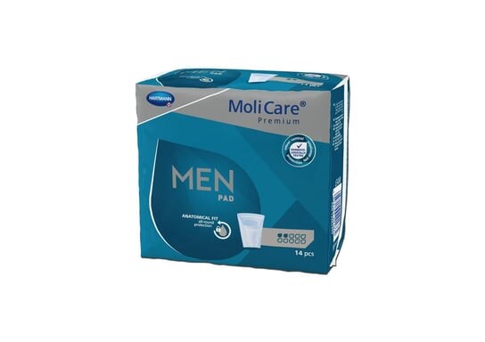 

Анатомические впитывающие прокладки, 2 капли, 14 шт. Molicare Premium Men Pad, Hartmann
