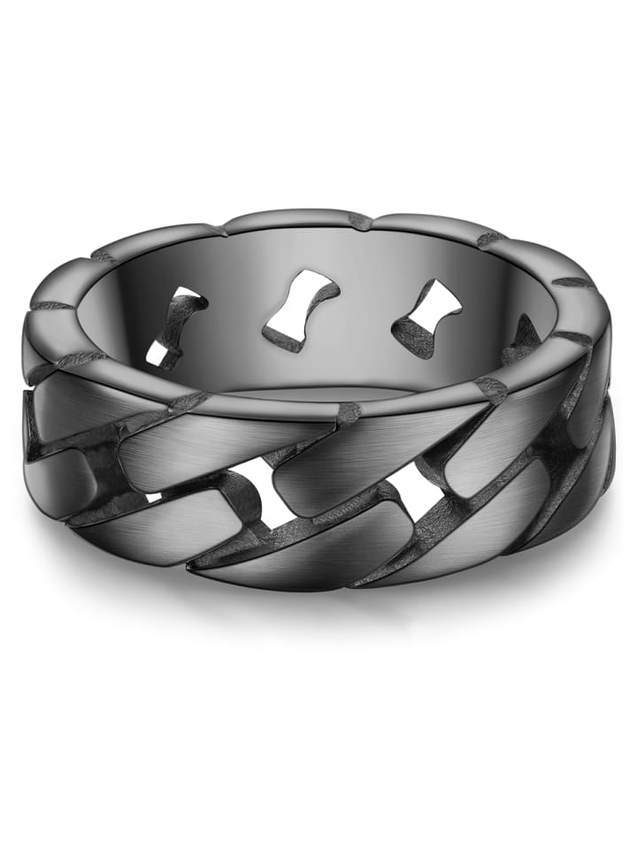 

True Rebels Кольцо из нержавеющей стали цвета оружейной стали