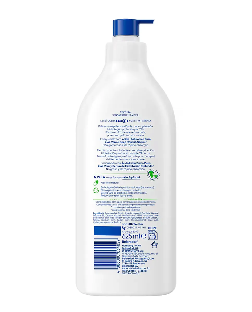 Лосьон для тела с алоэ вера 625 мл Nivea — фото 2