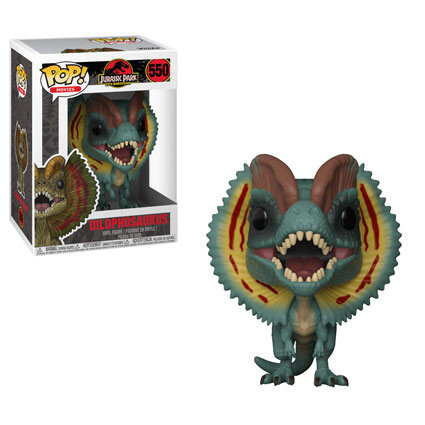 

Funko POP! Фильмы, коллекционная фигурка, Парк Юрского периода, Дилофозавр, 550