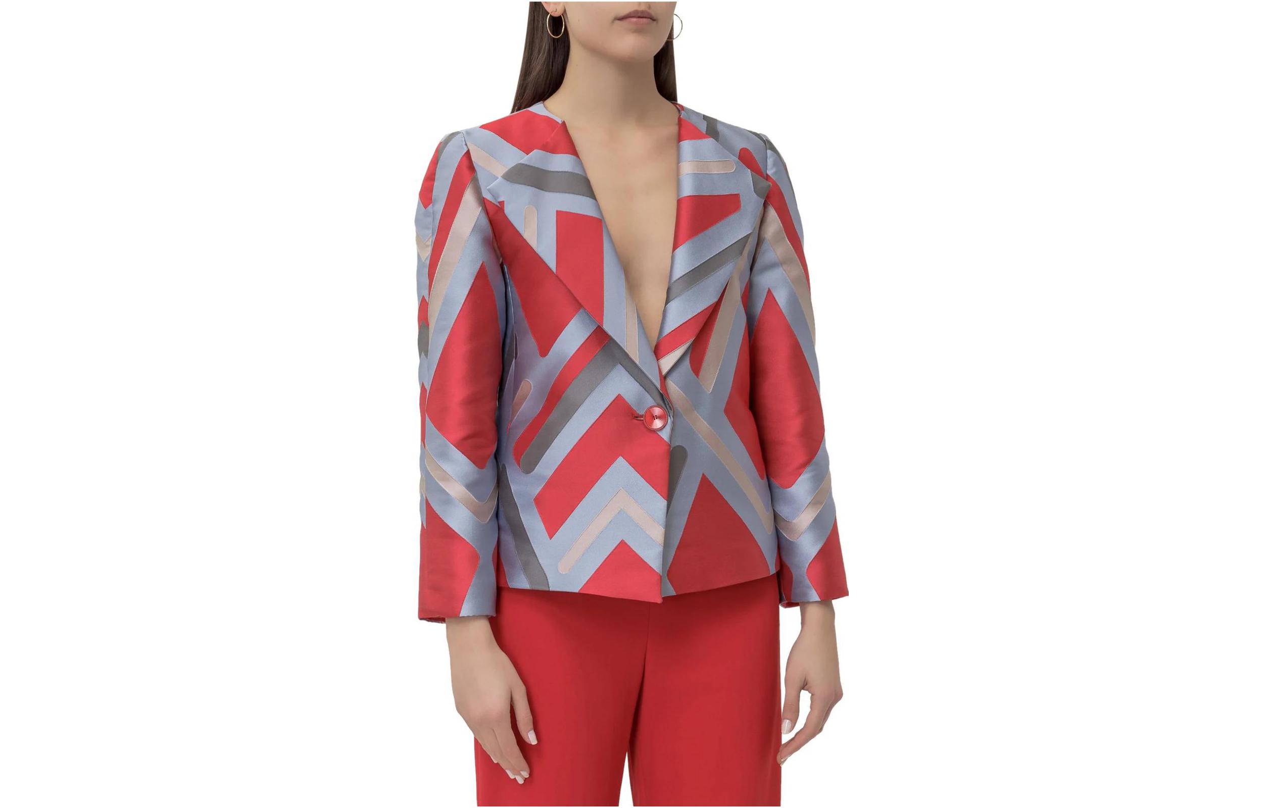 EMPORIO ARMANI Женский деловой костюм красный, Red — фото 3