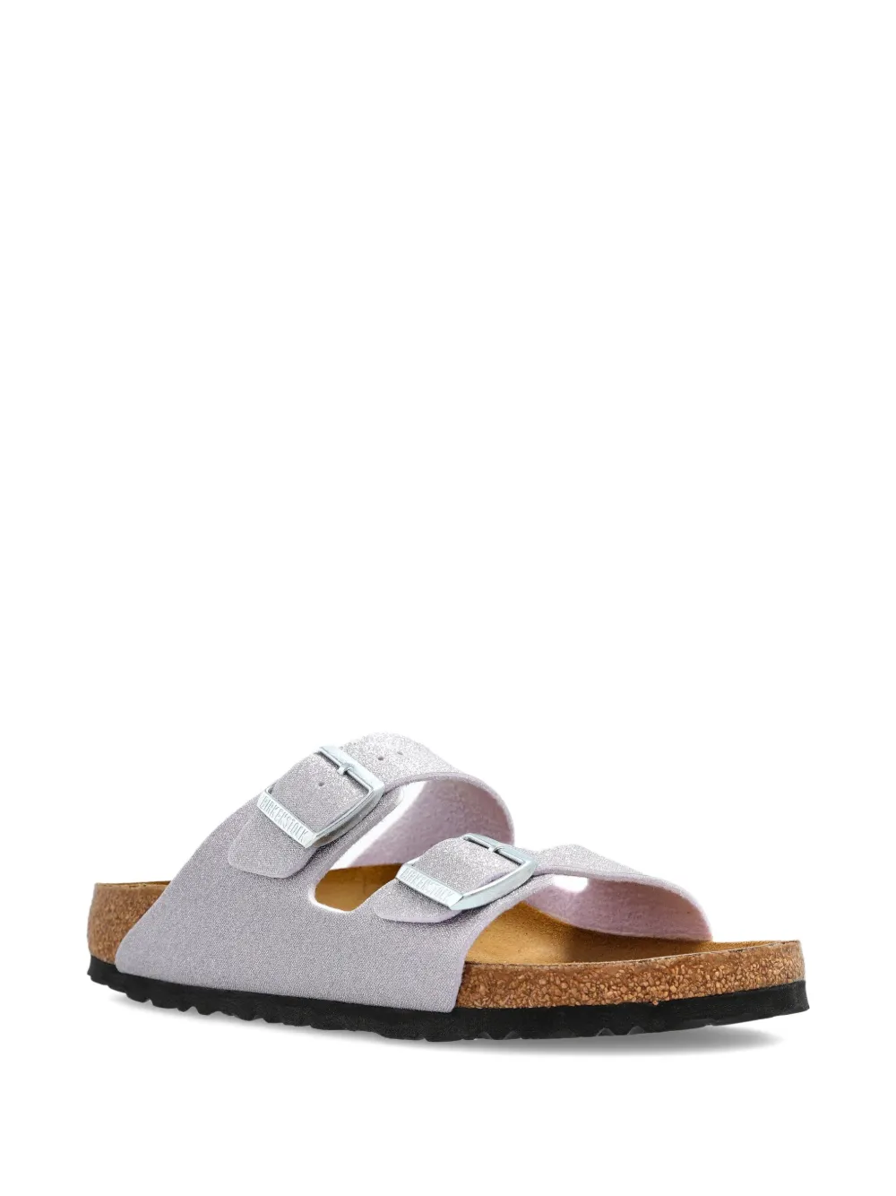 Сандалии Arizona с двумя пряжками на плоской подошве BIRKENSTOCK, фиолетовый — фото 2