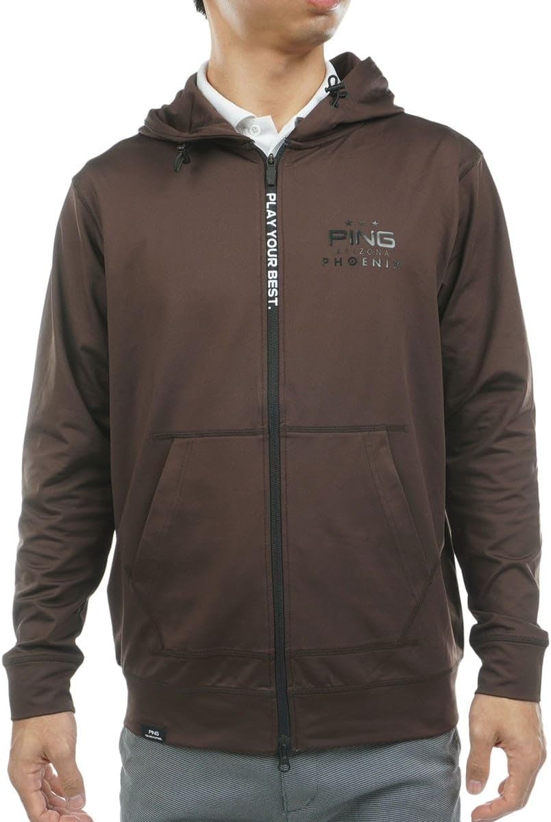 

Мужская толстовка с капюшоном Ping (эластичная по всей длине) / для гольфа / 621-5262001 Мужская, коричневый