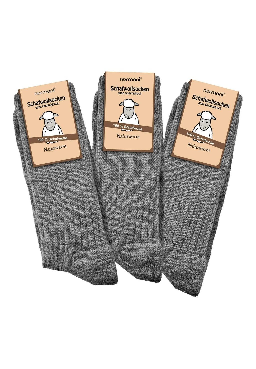 

Носки Pure Sheep High Cut 3 Pack Normani, серые