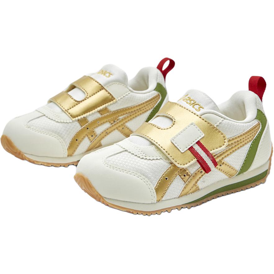 ASICS SUKU2 COTLA BABY CNY противоскользящие износостойкие низкие детские повседневные кроссовки white gold для детей 3-7 лет — фото 3
