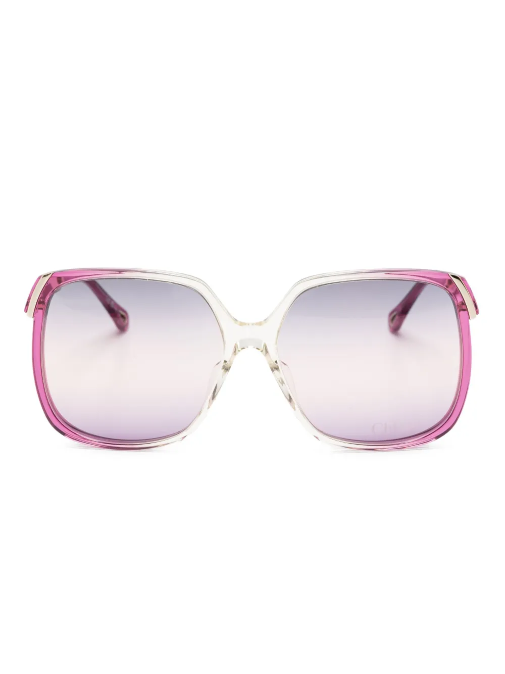 

Солнцезащитные очки в квадратной оправе Chloé Eyewear, золотой