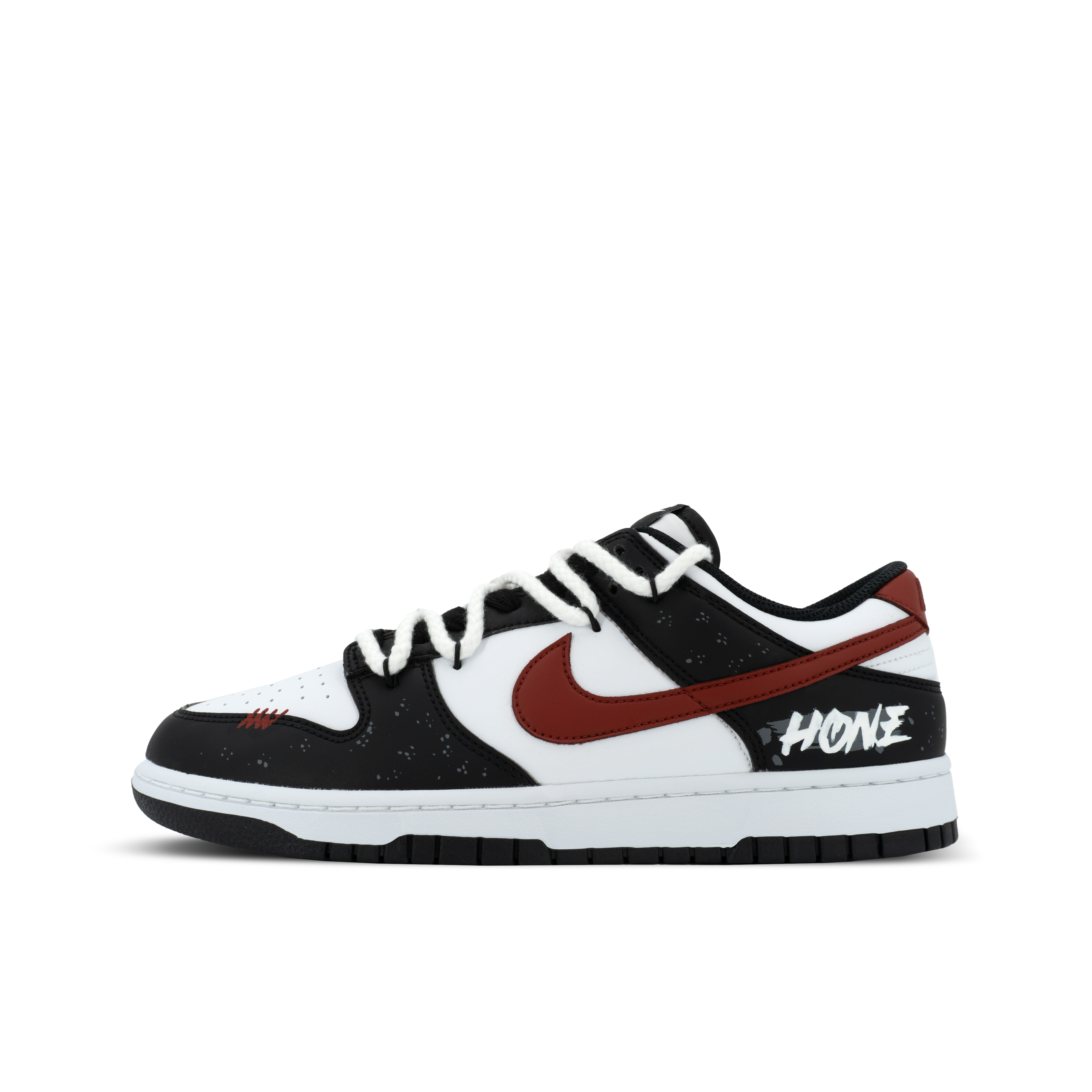

Nike Кроссовки для скейтбординга Dunk Gorilla Jiedian XJDD Scarlet Shadow Low Top Unisex черные красные