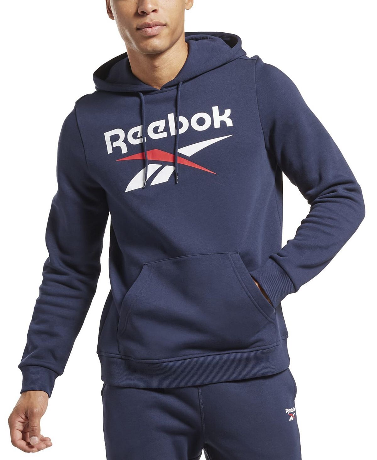 

Мужская флисовая толстовка классического кроя с логотипом Identity Reebok