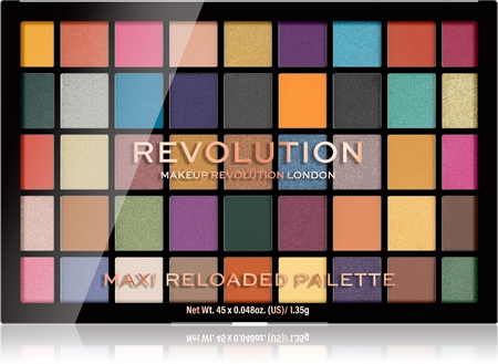 

Палитра пудровых теней для век Makeup Revolution Maxi Reloaded Palette, Dream Big 45× 1,35 g
